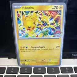 Pikachu Promo 2025 World Championships SVP EN 225 Pokemon Card Worlds - Image 1