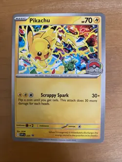Pikachu Promo 2025 World Championships SVP EN 225 Pokemon Card Worlds - Image 1