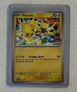 Pikachu Promo 2025 World Championships SVP EN 225 Pokemon Card Worlds - Image 2