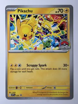 Pikachu Promo 2025 World Championships SVP EN 225 Pokemon Card Worlds - Image 1