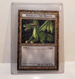 Yugioh Dungeon Dice Monsters DDM Blackland Fire Dragon B4-11 Card English - Image 1