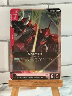 Gundam Card Game Singles GD01-047 R Shamblo New Type Rising - Image 1