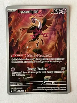 Pokemon TCG Fezandipiti Illustration Rare Card Shrouded Fable 073/064 - Image 1