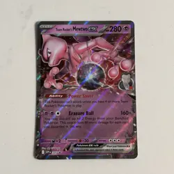 Team Rocket's Mewtwo EX 081/182 | Destined Rivals Holo Pokemon Card Box Promo - Image 1