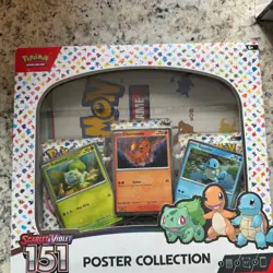Pokemon TCG Trading Card Game Scarlet & Violet 3.5 151 Poster Collection Box NEW - Image 1
