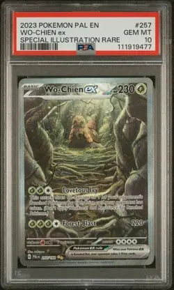 Pokemon TCG Wo-Chien ex 257/193 2023 PAL Special Illustration Rare Card - PSA 10 - Image 1