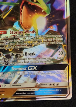 2018 Pokemon Celestial Storm Rayquaza GX Holo Ultra Rare Card 109/168 NM-MT - Image 4