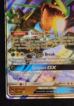 2018 Pokemon Celestial Storm Rayquaza GX Holo Ultra Rare Card 109/168 NM-MT - Image 5