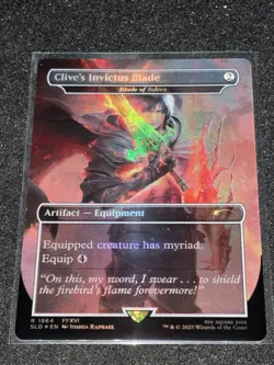 MTG Clive's Invictus Blade (Rainbow Foil) Secret Lair Final Fantasy 1864 FFXVI - Image 1