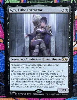 Rev, Tithe Extractor Anime, MTG/J25, Near Mint Condition - Image 1