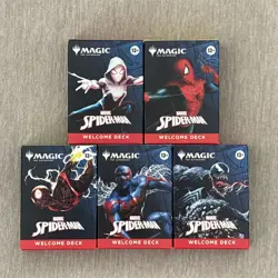 SDCC 2025 Magic The Gathering MTG Spider-Man Welcome Deck Complete Set Of 5 New - Image 1
