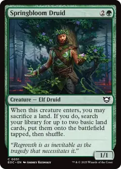 Springbloom Druid - 51 / English / Near Mint MTG - Image 1