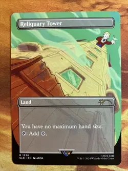 MTG Borderless Reliquary Tower Secret Lair: X FalloutR: Points of Interest NM! - Image 1
