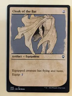 CLOAK OF THE BAT SHOWCASE-MTG: COMMANDER LEGENDS-BALDUR'S GATE#443 - Image 1