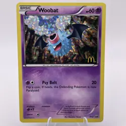 Pokemon McDonald's Promos 2012 Woobat - 7/12 #007/012 - Image 1