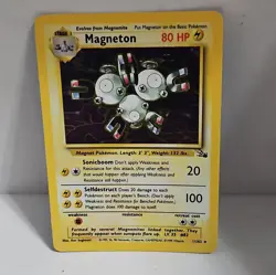 Magneton 11/62 1st Edition Holofoil 1999 Pokemon Fossil Set LP Condition - Image 1