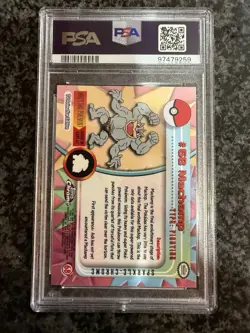 2000 Pokemon Topps Chrome Series 1 Sparkle Machamp #68 PSA 10 GEM MINT POP 2 - Image 2