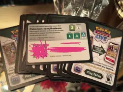 34 Pokemon Scarlet&Violet White Flare Redemption Code Cards - Image 2
