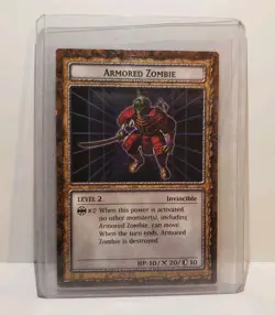 Yugioh Dungeon Dice Monsters DDM Armored Zombie B3-08 Card English - Image 1