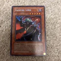 Yugioh TCG - Vampire Lord DCR-000 - 1st Edition Secret Rare - LP wow look - Image 2