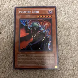 Yugioh TCG - Vampire Lord DCR-000 - 1st Edition Secret Rare - LP wow look - Image 3