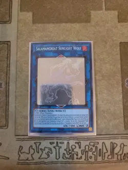 YUGIOH SALAMANGREAT SUNLIGHT WOLF LD10-EN000 GHOST RARE 1ST ED NM - Image 1