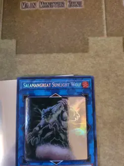 YUGIOH SALAMANGREAT SUNLIGHT WOLF LD10-EN000 GHOST RARE 1ST ED NM - Image 3
