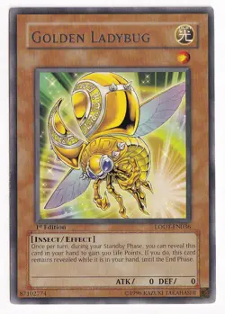 Golden Ladybug 1st Ed. YuGiOh Light of Destruction #LODT-EN036 - Image 1