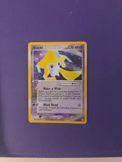 JIRACHI WITG SWIRL!! 8/101 EX Hidden Legends HOLO Pokemon card Vintage 2004 LP - Image 1