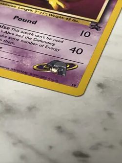 Pokemon Sabrina's Abra #19 Black Star Promo 1995 TCG Card - Image 3