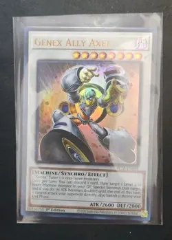 Genex Ally Axel ERROR HOLO BLEED BLTR-EN088 Yu-Gi-Oh! TCG Card Near Mint NM - Image 1