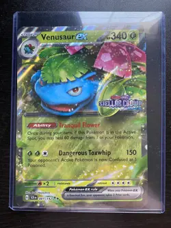 Pokemon TCG Venusaur EX Blastoise Ex Stellar Crown Stamped Promo + JUMBO card. - Image 3