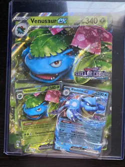 Pokemon TCG Venusaur EX Blastoise Ex Stellar Crown Stamped Promo + JUMBO card. - Image 4