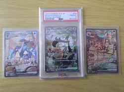 Pokemon Card Starter Set of 3 SAR PSA10 - Image 1