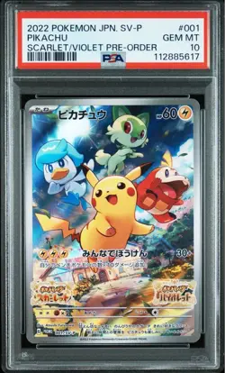 Pokemon Card Scarlet Violet Promo Everyone s Adventure PSA10 Pikachu PIKACHU SV - Image 1