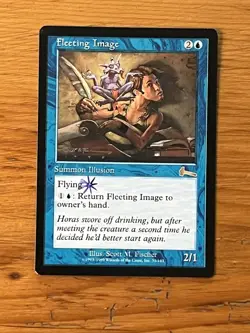 MTG Magic the Gathering - Fleeting Image - Urza's Legacy - Pro Tour Stamped - NM - Image 1