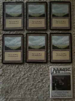 Magic the Gathering MTG Land Set Cards Mana Alpha Excellent Rare CCG Manual - Image 2