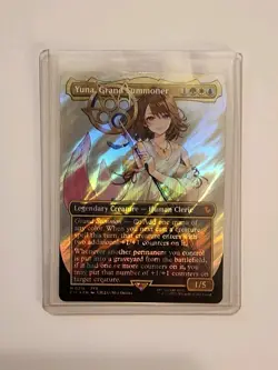 Yuna, Grand Summoner MINT Borderless Surge Foil FIC MTG #0216 - Image 3