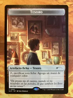 MTG Spanish Treasure Token (2065) Secret Lair Drop: Nuestra Magia Near-Mint! - Image 1