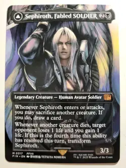 Sephiroth Fabled SOLDIER/Sephiroth One-Winged Angel ALT Final Fantasy NM ENG MTG - Image 1