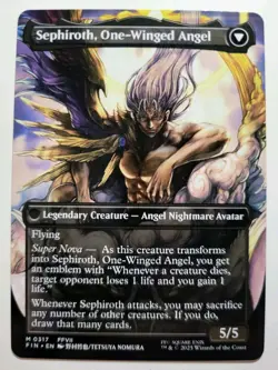 Sephiroth Fabled SOLDIER/Sephiroth One-Winged Angel ALT Final Fantasy NM ENG MTG - Image 2