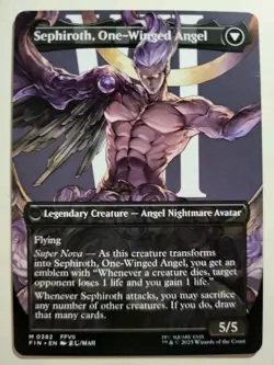 Sephiroth Fabled SOLDIER/Sephiroth One-Winged Angel ALT Final Fantasy NM ENG MTG - Image 2