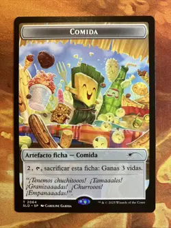 MTG Spanish Food Token (2064) Secret Lair Drop: Nuestra Magia Near-Mint! - Image 1