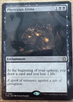 Phyrexian Arena - MTG Foundations - NM - Image 1