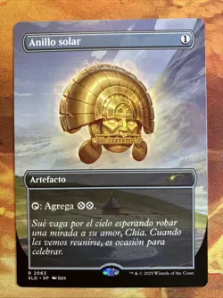 MTG Spanish Borderless Sol Ring (2063) Secret Lair Drop: Nuestra Magia NM Rare!! - Image 1