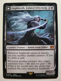 Sephiroth Fabled SOLDIER/Sephiroth One-Winged Angel Final Fantasy NM ENG MTG - Image 1