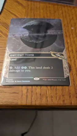 MTG Ancient Tomb Borderless foil Edge of Eternities: Stellar Sights Mythic NM - Image 2