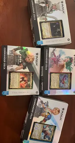 MAGIC THE GATHERING MTG FINAL FANTASY COLLECTOR COMMANDER SET of 4 - Image 1