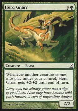 Herd Gnarr -Foil Medium Play MTG Time Spiral - Image 1