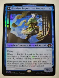 Tamiyo Inquisitive Student / Tamiyo Seasoned Scholar Foil MH3 NM ENG MTG - Image 1